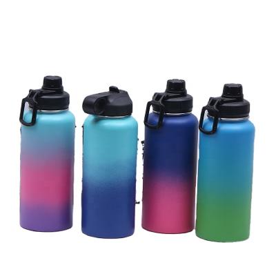 China Young popular fashion stainless steel gradient vacuum stainless steel thermos sports colorful water bottle for sale