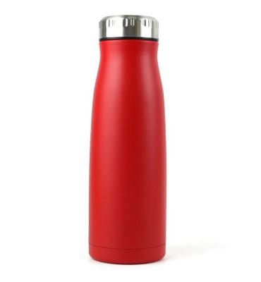 China Viable practical popular double wall insulated vacuumstainless steel portable red water bottle for sale