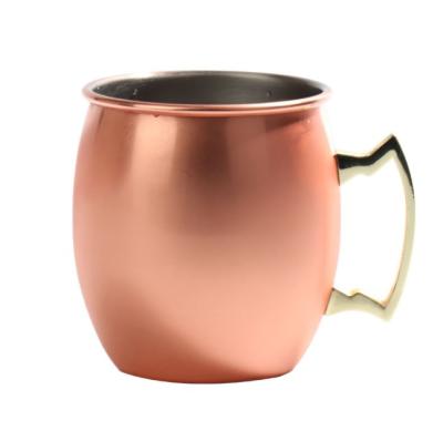 China Stocked Single Wall Stainless Steel-Copper Cup Home Office Cup Mug Moscow Mule for sale