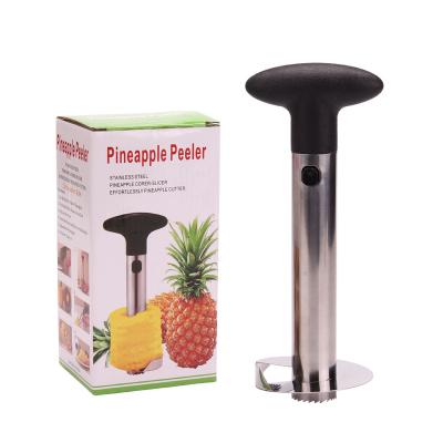 China Home Kitchen Pineapple Cutter Peeler Hollow Steel Pineapple Punch and Professional Slicer Pineapple Core Remover Tool for sale