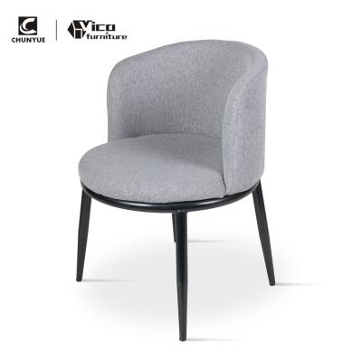 China Fabric Upholstered Modern European Chairs Upholstered Dining Chair for sale