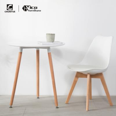 China Nordic and modern luxury white round dining room morden dining table and chairs for sale