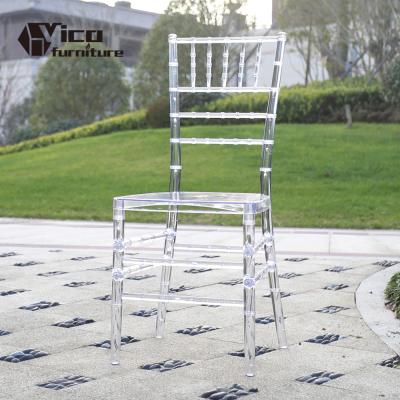 China eco-friendly PC crystal clear acrylic wedding chiavari chairs in china for sale