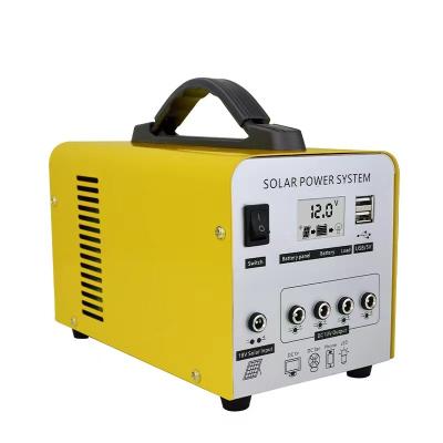 China Portable outdoor solar generator power station lithium battery BT music radio player wireless charging solar rechargeable power station for sale