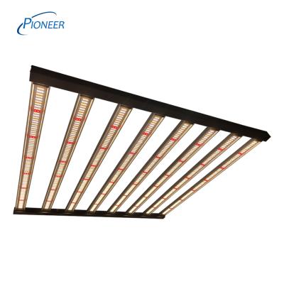 China Seed Starting Dimmable LED Grow Light 8 Bar 650W Full Spectrum Indoor Plants Commercial LED Grow Light for sale