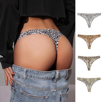 China Antibacterial Cheapest Premium Breathable Hot Young Teen In Little Girls Wearing Cheetah Print Leopard Thongs Nylon Knickers Panties for sale