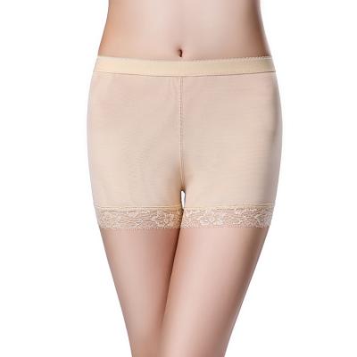 China 2021 Antibacterial Tummy Control Women M-XL Mid Pantiy Size Shorts Seamless Briefs Shapewear With Clasps Lace Up Trim for sale