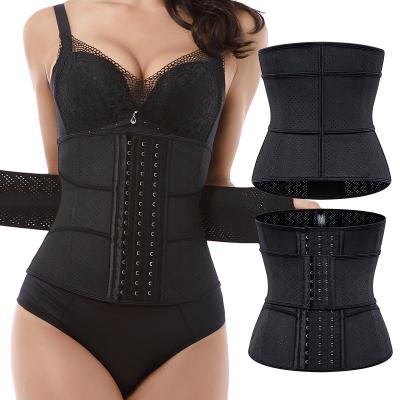 China Wholesale Antibacterial Warm Comfortable Hook Double Shaper Shapewear Adjustable Waist Trainer Sports Organization Buckle Tummy Control Belt For Women for sale