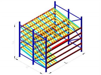 China First In First Out Type ASRS Racking System Carton Flow Racking for sale