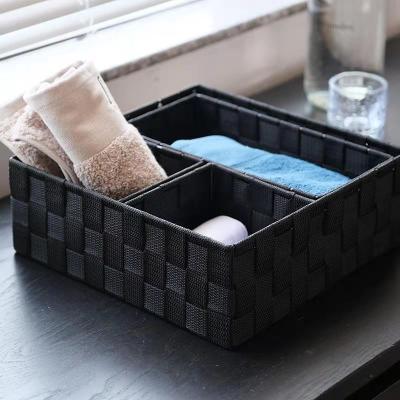 China Straw Baskets African Nylon Woven Metal Woven Basket Storage Gift Basket Organizer Basket For Home Decoration for sale