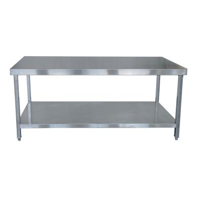 China Professional Heavy Duty Assembly Worktable Inox Worktable Bench Food Rack Stainless Steel Worktable Kitchen Equipment for sale