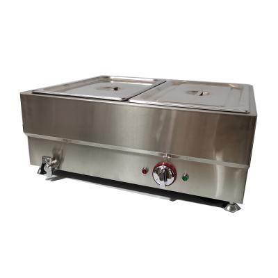 China Hot Sale Electric In Iraq Stainless Steel Commercial Kitchen Equipment Bain Marie Electric Single Food Warmer For Restaurant Store Buffet for sale