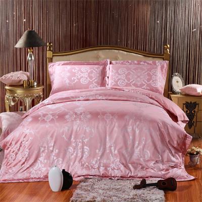 China Disposable Bedding Set Cotton Jacquard Luxury Hotel Bedding Set Twin Bedspread for sale