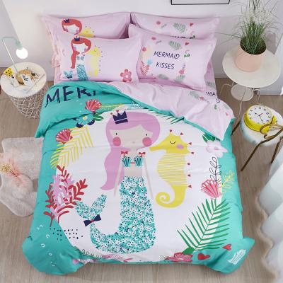 China Top Selling Super Soft 100% Cotton Folded Duvet Covers Pillowcase Bedding Sheet Set for sale