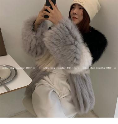 China Anti-wrinkle Finland imported fox fur fur coat female short fur one model fashion new young in 2022 and warm coat for sale