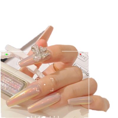 China C6 10pcs Package Design UV Handmade Nail Tips French Customized Type Full Cover Nailcultivato Art Picture Style Finger Color Design for sale