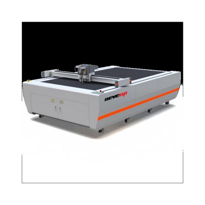 China High Speed ​​Deveup Grocery Circular Knife Multi-Layer Leather Cloth Slitter Automatic CNC Cutting for sale