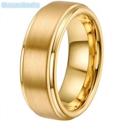 China Fashion Rose Gold Tungsten Ring Tungsten Rings with Sell White for sale