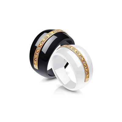 China Factory CLASSIC Professional Women White Ceramic Rings Ladies Rings Jewelry for sale