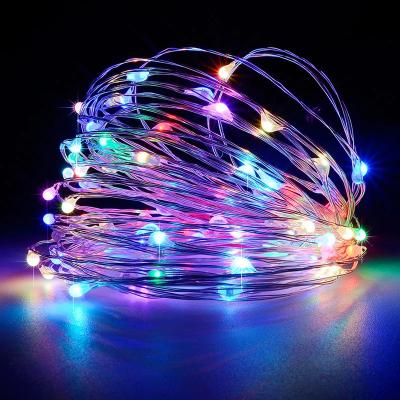 China Decoration Lighting Mini LED String Light 2M Silver Wire Fairy Lights for Garland Home Christmas Wedding Party Decoration Powered by CR2032 Battery for sale