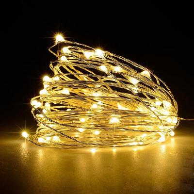 China Decoration Lighting String Light Battery Operated 1-5M Fairy Lights CR2032 LED Mini Christmas Light Copper Wire for Christmas Garland Party Indoor Wedding for sale