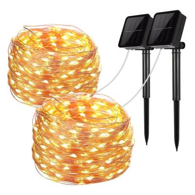 China Outdoor Decoration Lighting Outdoor Solar LED Lamp String Lights 100/200 LED Fairy Garland Solar Garden Waterproof 5m 10m 20m Christmas Holiday Party Decor for sale