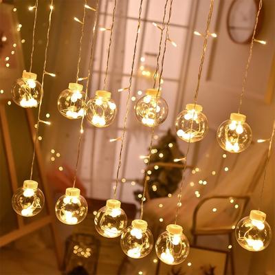 China Fairy Ball Garland LED Ball String Lights for Wedding Christmas Birthday Party Festival Decor LED Lights Decoration Curtain Lights for sale