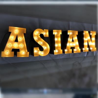 China For Advertising High Quality Advertising, Commercial Message, LED Display Characters Light Bulb Characters for sale