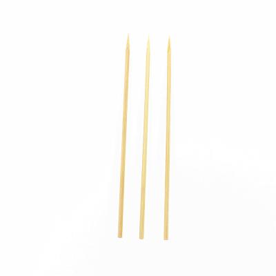 China Disposable Kebab 3mm Barbecue China Round Bamboo Stick Easily Cleaned for sale