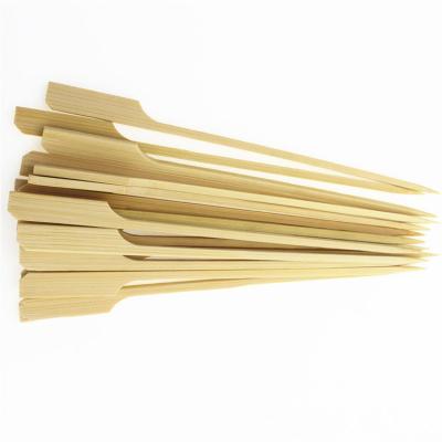 China Food Grade Easily Cleaned Bamboo Skewer Stick Bamboo Kebab With Design, Disposable Bamboo Skewer Stick For BBQ for sale