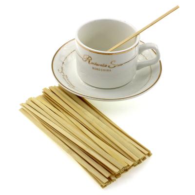 China Viable Plant High Quality Disposable Natural Bamboo Coffee Stirrer, Coffee Stir Stick for sale