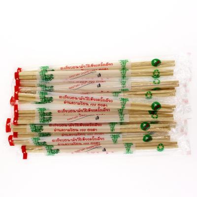 China Disposable Custom Disposable Natural Green Utensil Set Natural Bamboo Round Chopstick for sale