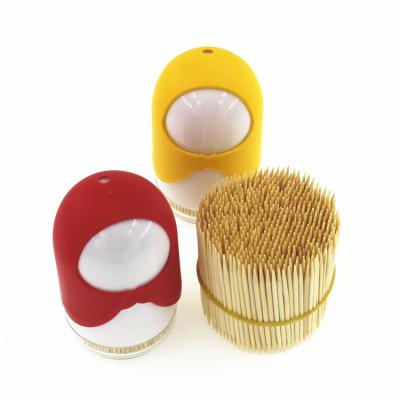 China Wooden Brand Disposable Essential Bottle Kitchen Natural Bamboo Toothpicks With Logo for sale