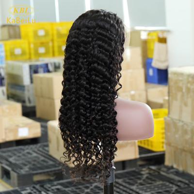 China Deep wave promotions 18 inch virgin hair dreadlock wig, upart wig, brazilian frontal wig water wave for sale