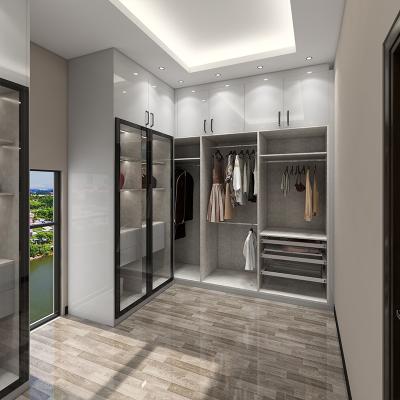 China New Adjustable (Size) Wholesale Color Wardrobe Design Furniture Double Bedroom Wardrobe for sale