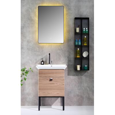 China Modern Simple Closet Bathroom Basin Cabinets Stainless Steel Sink Bathroom Vanity for sale