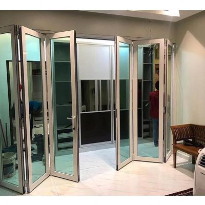 China Factory price minimalist folding door with lock aluminum folding door for sale