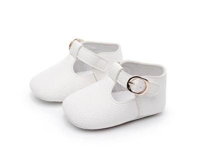 China Unique Soft First Walker Prewalker Ballet Shoes 0-18M Baby Crib Baby Girls Moccasins Cute Solid Infant Toddler Shoes for sale