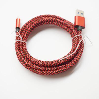 China Wholesale High Quality Nylon Braided High Speed ​​Charging Type C Cable For iPhone Charging 1M 2M 3M USB Charger Cable for sale