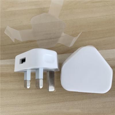 China UK 3 Pin Plug 5V 1A USB Charging Power Adapter 5V 2A USB Wall High Speed ​​Charger For Smart Mobile Phone for sale