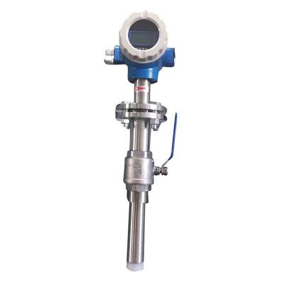 China Conductive insert liquids flow meter flange connection magnetic flow meter electromagnetic liquid flow meter for sale