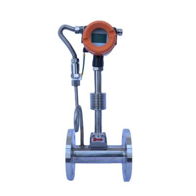 China Steam S.M. Palm Oil HART Vortex Flowmeter Measurement CE Approved Pipeline Vortex Flowmeter with Temperature-Pressure Integration for sale