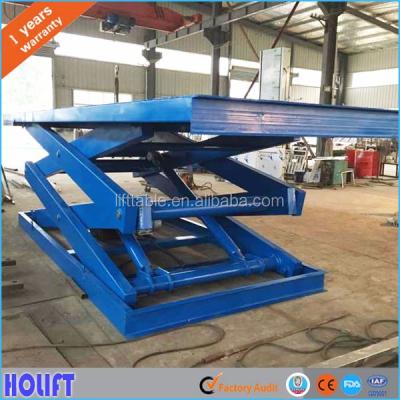 China Solid Steel Structure Most Popular 5-10 Ton Warehouse Loading Hydraulic Lift / Bay Dock Scissor Lift for sale