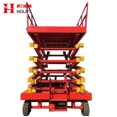 China Hydraulic Pneumatic Lift Platform Portable Aerial Working Mobile Scissor Lift Table for sale