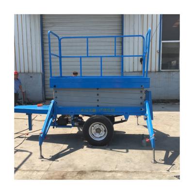 China New Holift 7.5m Top Height Mobile Electric Aerial Scissor Lift for sale