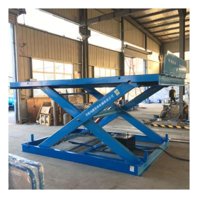 China Hotels Hydraulic Scissor Lift Handling Trolleys / Hydraulic Lift Table for sale