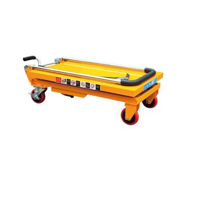 China Professional Industrial Hand Trucks Scissor Trolley Hand Platform Motors Hydraulic Machine Tool Trolley for sale