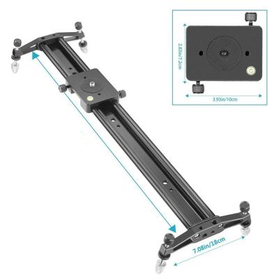 China 60cm Aluminum Alloy Camera Track Slider Stabilizer Rail DSLR Video Rail Dolly Track Film Making Kit 10 Kg for sale