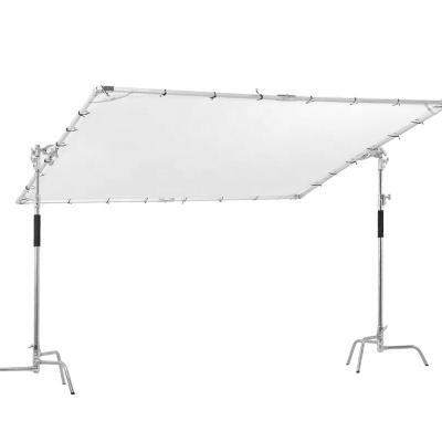 China 3*3m Collapsible Butterfly Sun Scrim Kit Portable Sun Shade Reflector Diffuser Light Frame Modifier Panel for sale