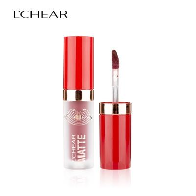 China Waterproof 6 Color Soft Touch Liquid Cream Lipstick Applicator Lip Gloss Matte Long Lasting Lip Gloss for sale